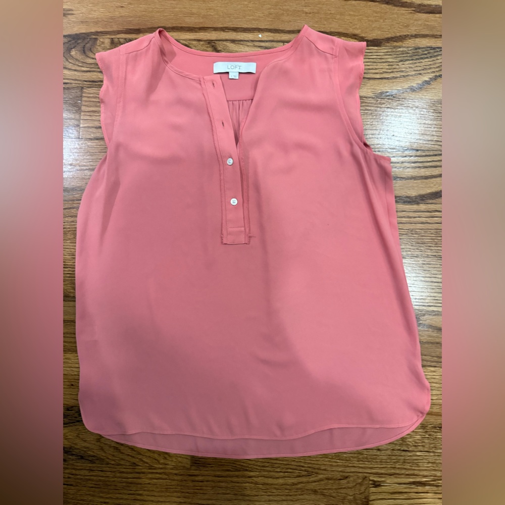 J. Crew Sleeveless Pink Top
